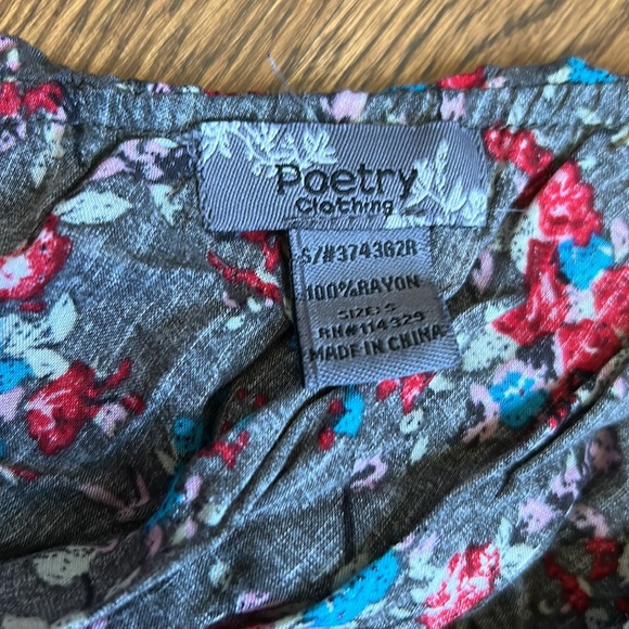 Women’s Small Poetry Clothing Floral Romper - Picture 3 of 3